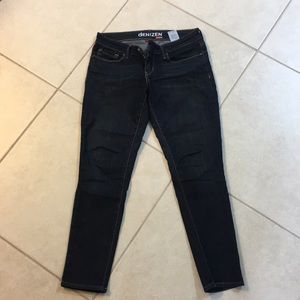 Dark blue denizen stretch ankle jeans